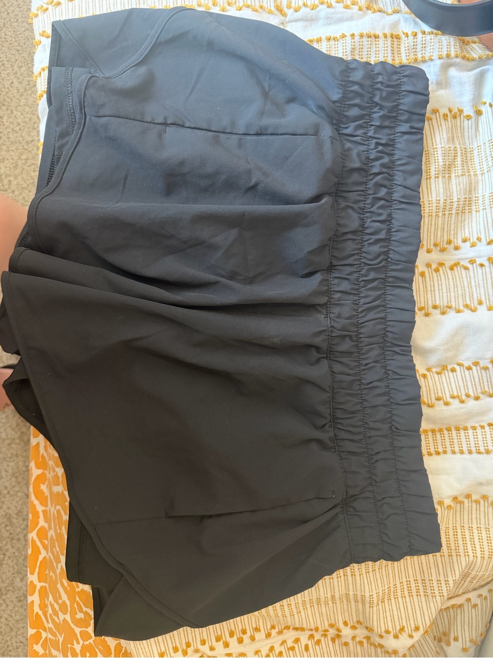 Avia Black Athletic Skort with Elastic Waistband